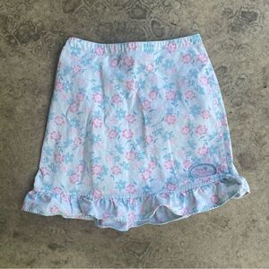 Vintage Y2K Disney Princess Disney Story Blue Pink Floral Skirt Girl's 7/8